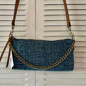 Lucky Brand Denim Zena Double Strap Crossbody Bag